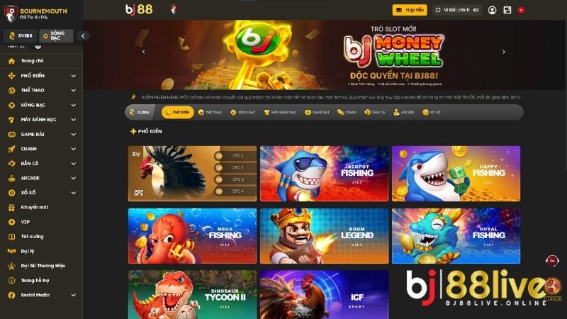 BJ88 có kho trò chơi khổng lồ, đem đến nhiều sự lựa chọn cho game thủ