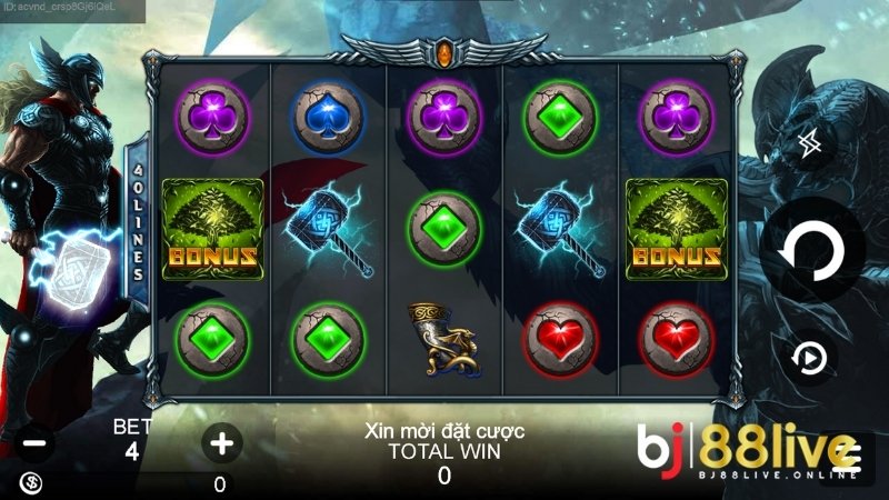 Thor Game Slot Với Tỷ Lệ Thưởng Khủng Tại Rich88 Bj88